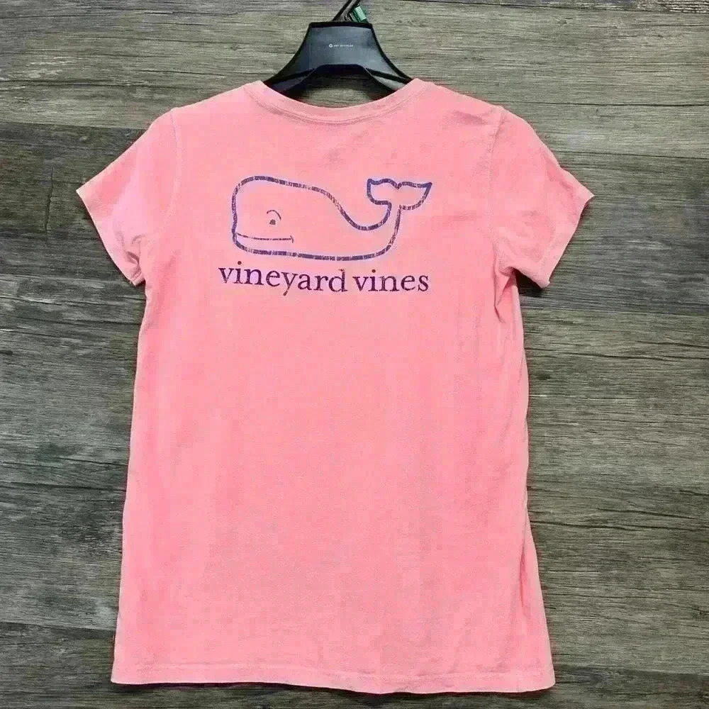 Vineyard Vines Kids Girls Pink T-Shirt Size Large 14 - Picture 2 of 3